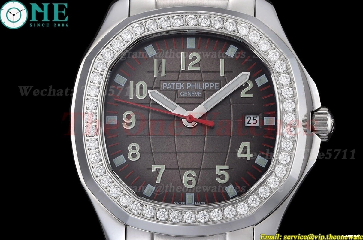 Grey Aquanaut 40mm Dial GDF SS MY8215 SS Gradient 5167 Dia 1229